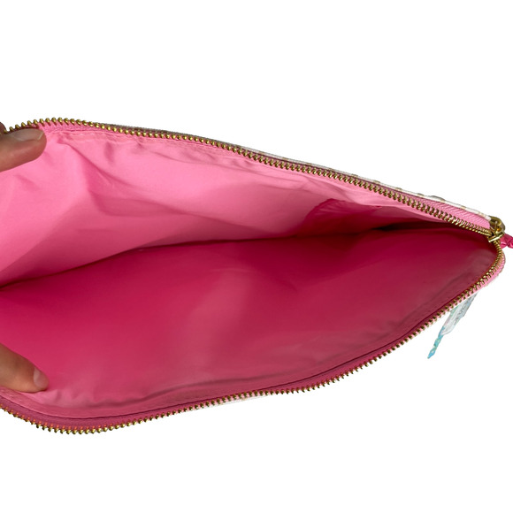 Lilly Pulitzer Tech Pouch 2 Piece Set Cumulus Blue Chick Magnet Print NEW - Picture 5 of 7